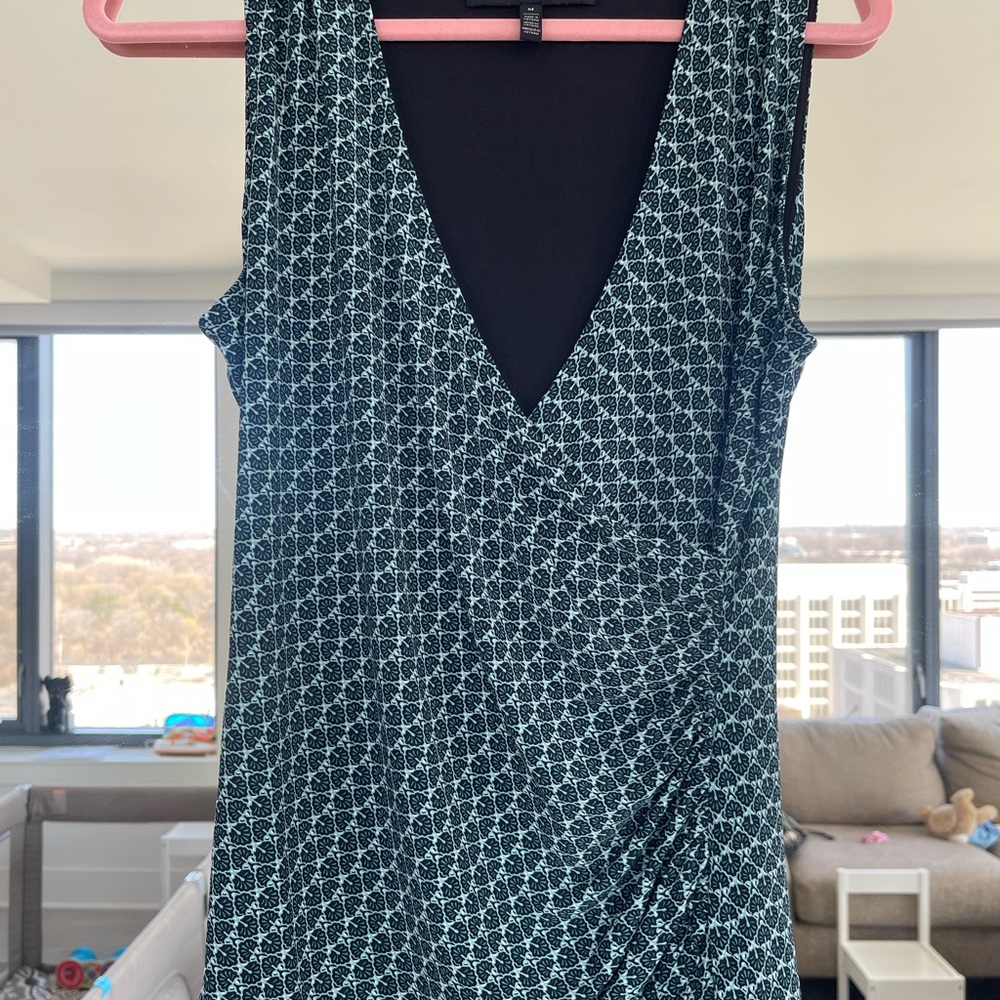 White House Black Market Patterned Sleeveless Dress